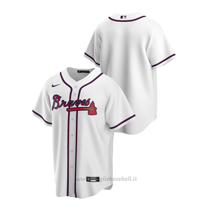 Maglia Baseball Uomo Atlanta Braves Replica 2020 Primera Bianco